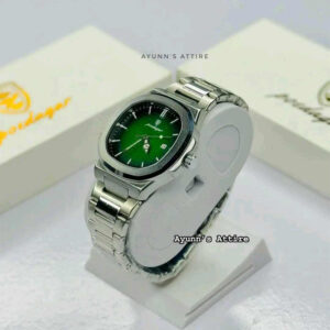 Poedagar Watch-613 Green Color / Free Delivery