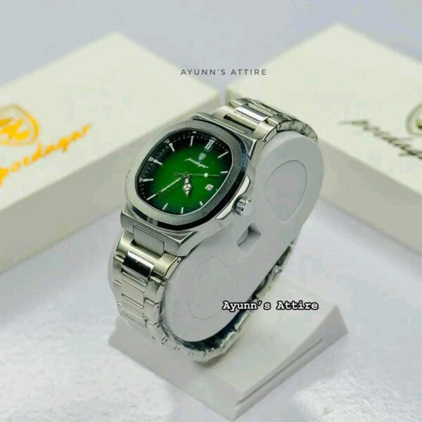 Poedagar Watch-613 Green Color / Free Delivery